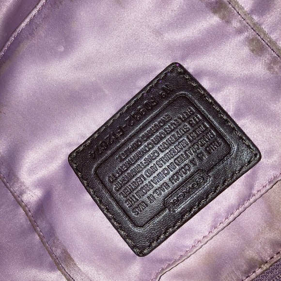 COACH ZOE F12674 signature SHOULDERBAG SATCHEL TOTE - Picture 7 of 11